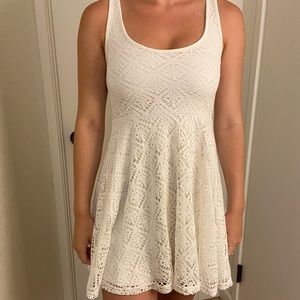 White mini dress